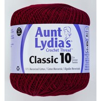 Aunt Lydias Crochet Thread - Burgundy