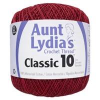 Aunt Lydias Crochet Thread - VICTORY RED