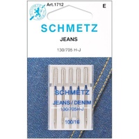 Schmetz Sewing Machine Needles - Jeans/Denim Needles 100/16 5 Pack