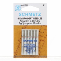 Schmetz Sewing Machine Needles - Embroidery 14/90   5 Pack