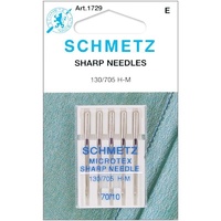 Schmetz Sewing Machine Needles  - Microtex (SHARP)70/10  - 5 pack