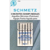 Schmetz Sewing Machine Needles - Microtex (SHARP) 90/14 - 5 pack