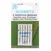 Schmetz Sewing Machine Needles - Topstitch 14/90 Sewing Machine Needle  5 Pack
