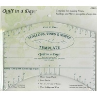 Scallop  Vine & Waves Template from Quilt in a Day