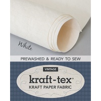 Kraft-tex Stone Paper Fabric Prewashed - White