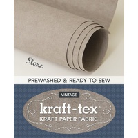 Kraft-tex Roll Stone Prewashed Paper Fabric- Stone