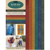 kraft-tex Designer Sampler 6 Deep, Rich Colors Hand-Dyed & Prewashed