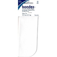 Bondex Iron-On Fabric Patches - White