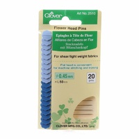 Clover Flower Head Fine Pin Size 32 - 2 inch 20 count-2 colours