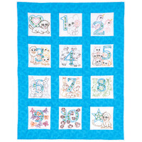 Numbers 1,2,3 Nursery Quilt Blocks