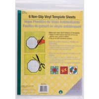 Non-Slip Vinyl Template Sheets - 6pc