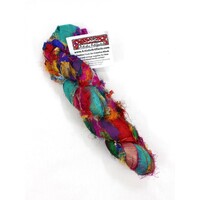 Multicolour Chiffon Silk Sari Ribbon
