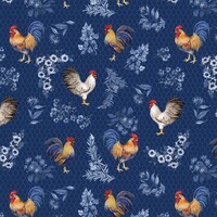 Home to Roost - Blue Roosters Allover