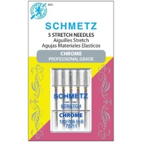 Schmetz Sewing Machine Needles - Chrome Stretch 75/11 Needle 5 ct