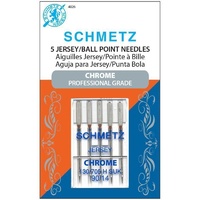 Schmetz Sewing Machine Needles - Chrome Jersey 90/14 Needle 5 ct
