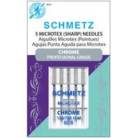 Schmetz Chrome Needles - Microtex (SHARP) 60/8  - 5 pack
