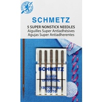Schmetz Super Nonstick Needle 5ct, Size 100/16