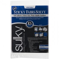 Sulky - Sticky Fabri Solvy Printable Sheets 12ct 8-1/2in x 11in