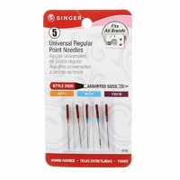 Singer Universal Regular Point Needles (Mixed) for Woven Fabrics