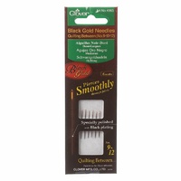 Clover Black Gold Between Quilting Needles Sizes 9-12 6 count