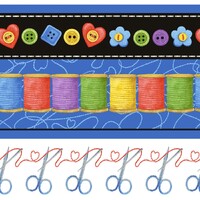 Just Sew Happy - Multi Border Stripe