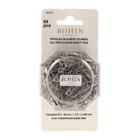 Bohin - Safety Pin Curved Size 1 1/2 - 65ct 