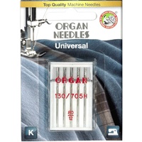 Organ Needles Universal Size 80/12- Pack of 5