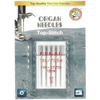 Organ Top Stitch Size 80/12 Needles - pk5