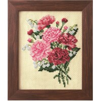 Seasonal Flower CROSS STITCH KIT- Carnation Lily of the Valley