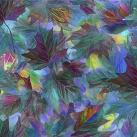 Mystic Leaves Maple Leaves Purple Multi 