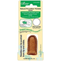 Clover Natural Fit Leather Thimble - Small