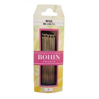 Bohin Straw Milliners Needles Number 1- 12ct