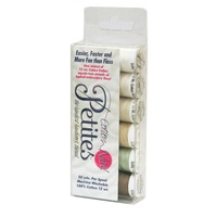 Sulky Petites 12wt Cotton Thread -6 Pack - Neutrals