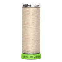 Polyester Thread Recycled BONE -110yd - Gutermann 