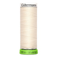 Gutermann Polyester Thread Recycled EGGSHELL -110yd 