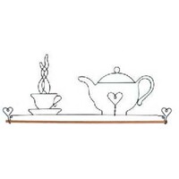 Quilt Hanger- TEAPOT - 16in 