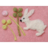 Clover Needle Felting Applique Mold - Clover and Rabbit Design