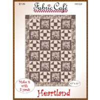 Fabric Cafe  - 3 Yard Quilt Pattern - Heartland