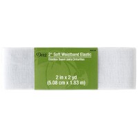 Soft Waistband Elastic White - 2in x 2yds 