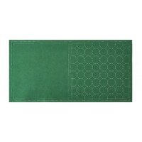 COSMO Sashiko Cotton & Linen Precut Fabric - Circle - Green