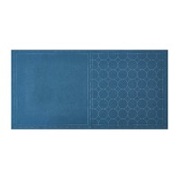 COSMO Sashiko Cotton & Linen Precut Fabric - Circle - Blue