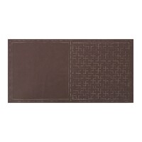 COSMO Sashiko Cotton & Linen  - Cross - Brown