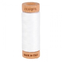Aurifil Mako Cotton Thread Solid White
