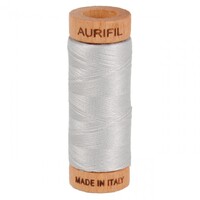 Aurifil Mako Cotton Thread Solid Aluminium