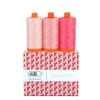 Aurifil  3pc Set Sardinia Pink 50wt