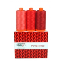 Aurifil  3pc Set Pompeii Red