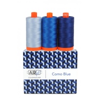 Aurifil  3pc Set Como Blue 50wt