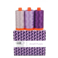 Aurifil  3pc Set Amalfi Purple 50wt