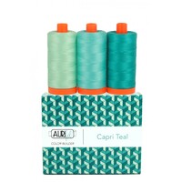 Aurifil  3pc Set Capri Teal 40wt