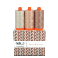 Aurifil  3pc Set Verona Mauve 50wt